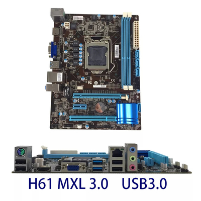 H61 MXL3.0 USB 3.0 H61 MXL H61 BC Main Board Support Intel And Design Logo