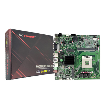 PCWINMAX HM65 Motherboard LGA988 DDR3 Mini ITX Desktop Mainboard for 2nd 3rd Gen i3 i5 i7 Series Processors