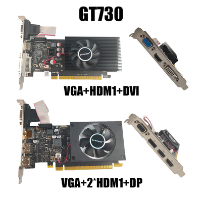 Gaming Video Card NVIDIA GT730 GT730K 1G 2G 128Bit GDDR3 HD DVI VGA