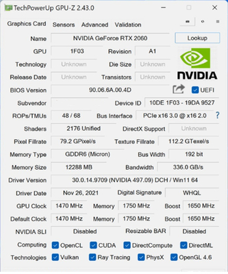 PCWINMAX Dual Fan Geforce RTX 2060 Graphics Card 12GB 192BIT GDDR6 PCIe 3.0 Video Card