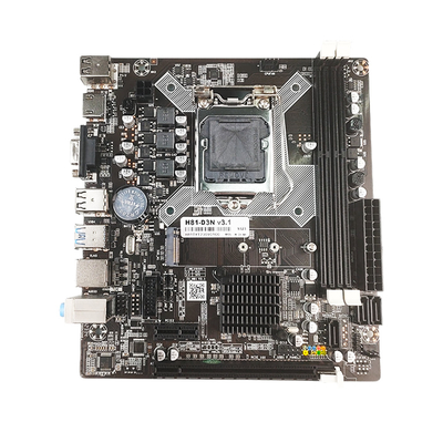 PCWINMAX H81 LGA1150 Micro ATX Motherboard Support 1333/1600MHz Dual Channel DDR3 for Desktop PC